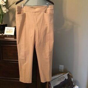 Chico's Brigitte Slimming Light Golden Tan Ankle Pants